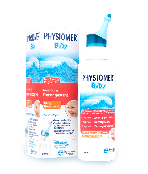 Physiomer Baby Hypertonic is a natural nasal decongestant spray