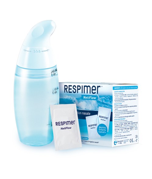 Respimer NetiFlow Kit Nasal 1+6 Sachets - Soulage et Assainit